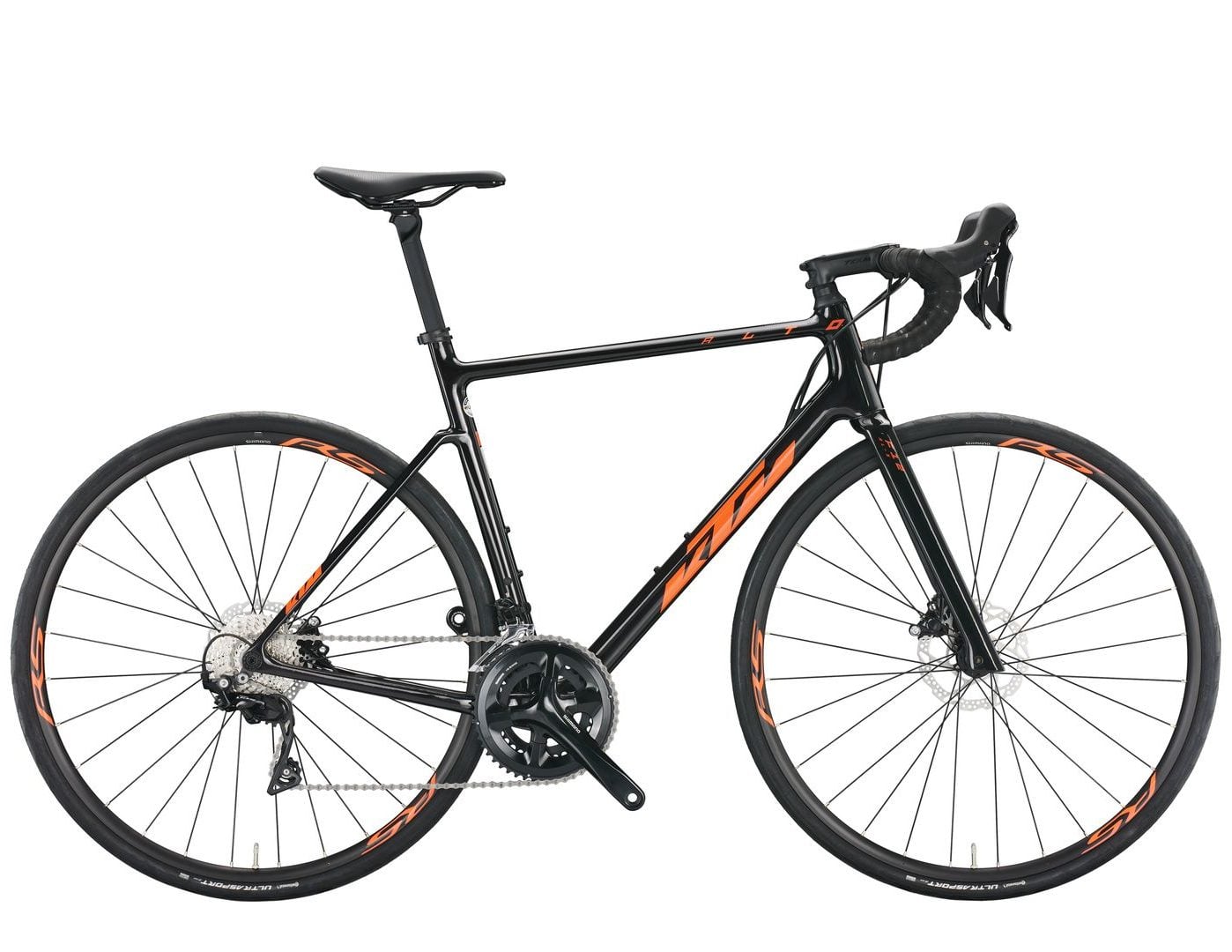 KTM Road bike Revelator Alto Pro (gloss black-orange) Available Size: S (1.64-1.70m height) - Image 1