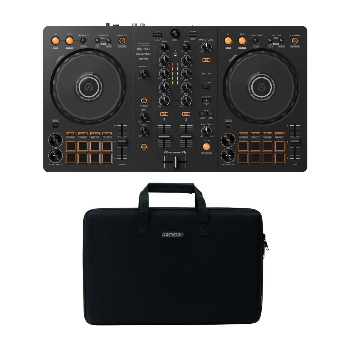 Pioneer DJ DDJ-FLX4 Case Bundle Pioneer DJ DDJ-FLX4 Case Bundle - Image 1