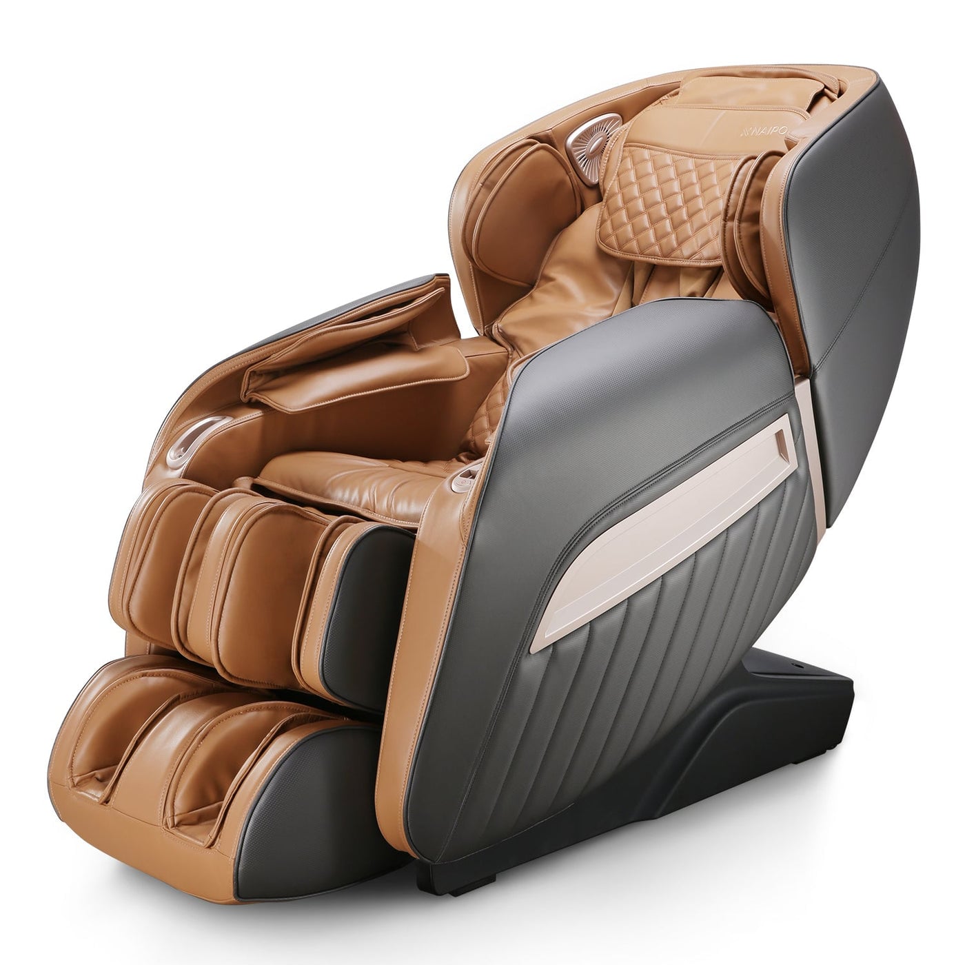 naipo-mgc-a350-full-body-music-massage-brown-6462877 NAIPO SHIATSU MASSAGE CHAIR WITH KNEADING, TAPPING AND AIR PRESSURE - Image 1