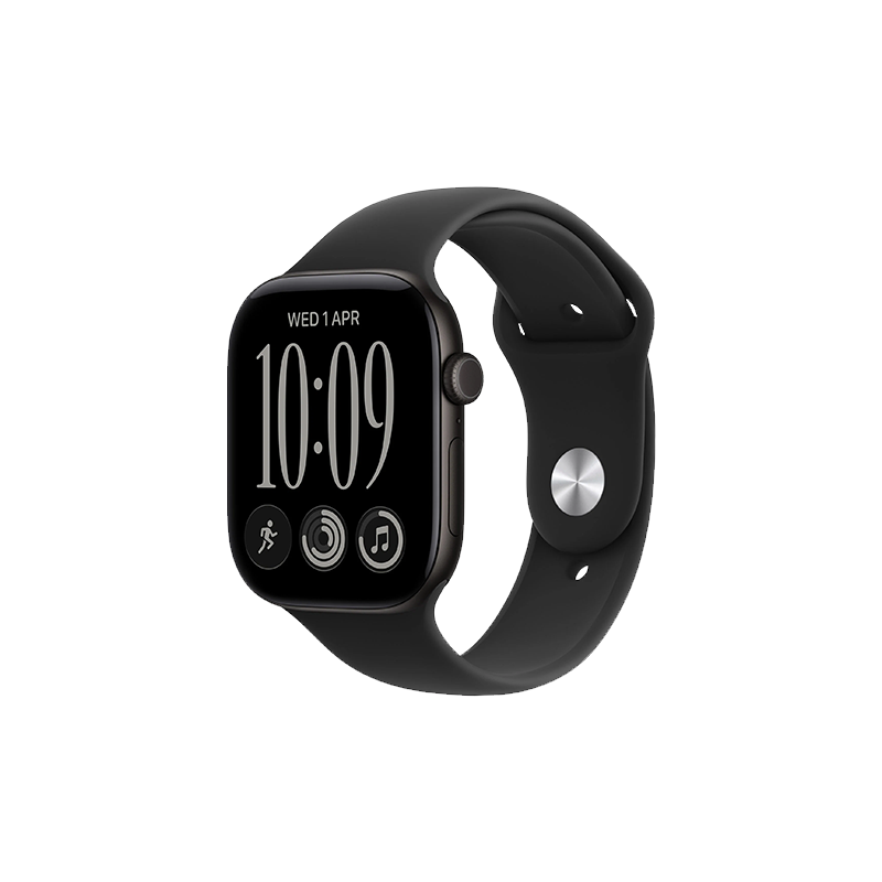 watch-apple-watch-series-12-2026-gps-46mm-black-aluminium-case-with-black-sport-band-m-l-black Watch Apple Watch Series 12 (2026) GPS 46mm Black Aluminium Case with Black Sport Band M/L - Black - Image 1